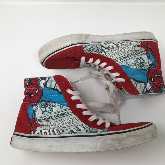 vans spiderman high tops